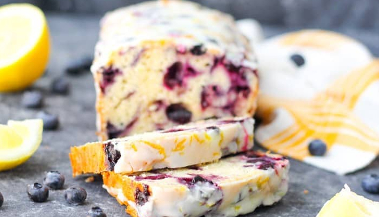 Recipe- Super Healthy Triple Berry Paleo Banana Bread With Lemon Glaze