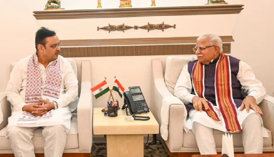केंद्रीय मंत्री मनोहर लाल से मिले मुख्यमंत्री भजनलाल शर्मा, ऊर्जा और शहरी विकास समेत कई मुद्दों पर हुई चर्चा