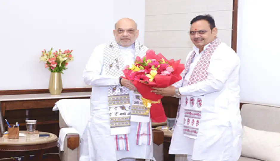 राजस्थान विधानसभा के मानसून सत्र से पहले दिल्ली पहुंचे CM  भजनलाल, केंद्रीय गृह मंत्री अमित शाह से की मुलाकात