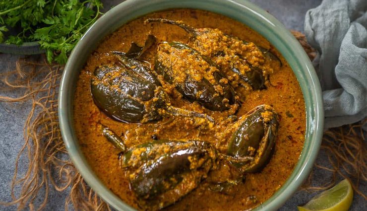 Recipe- Maharashtrian Style Bharli Vangi With Peanuts