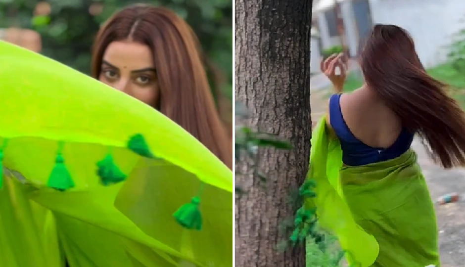 भोजपुरी सिनेमा की सबसे महंगी अदाकारा, हरे रंग की साड़ी में दिखीं बेमिसाल; फैंस बोले - तुम हुस्न परी हो, तुम ही हो ...