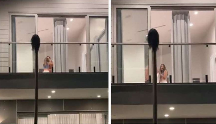 घर में रोमांस कर रहा था कपल, तभी खिड़की से झांकने लगा भूत...; वायरल हुआ वीडियो