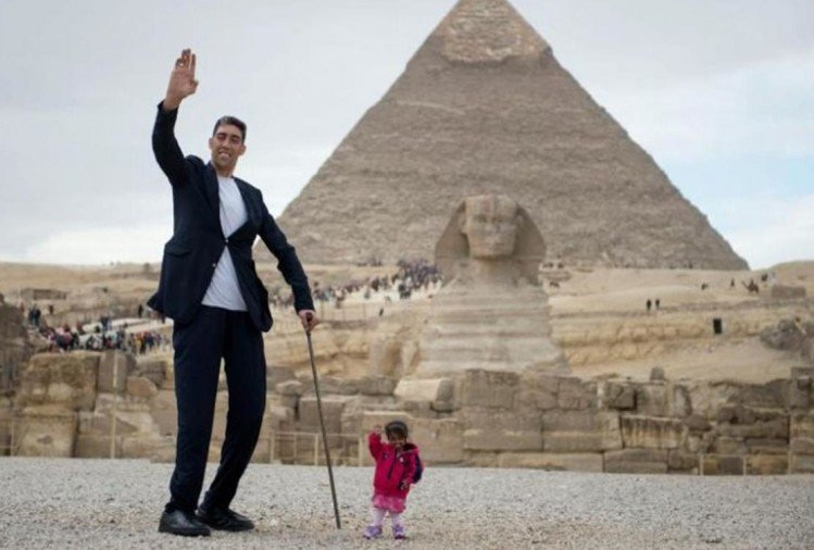 tallest man,shortest women,word record,weird story,ajab gajab