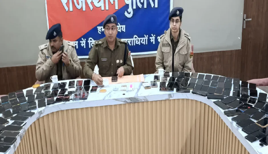 बीकानेर पुलिस ने 40 लाख मूल्य के 170 गुम और चोरी हुए मोबाइल फोन बरामद किए