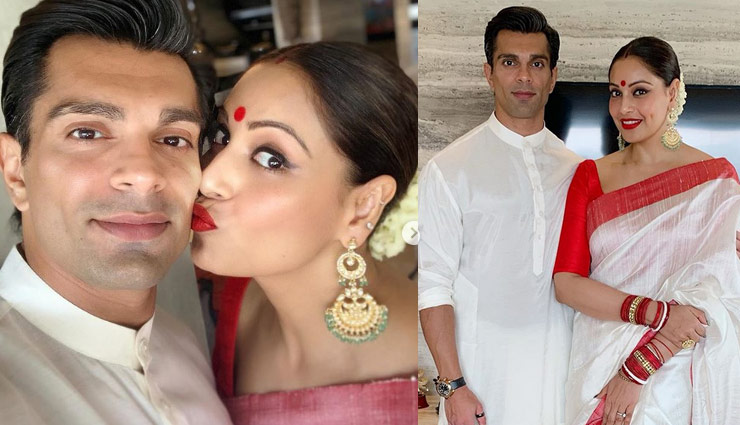 bipasha basu with karan singh grover,bipasha basu video,bipasha basu first sindoor khela,bipasha basu news in hindi,entertainment,bollywood news in hindi