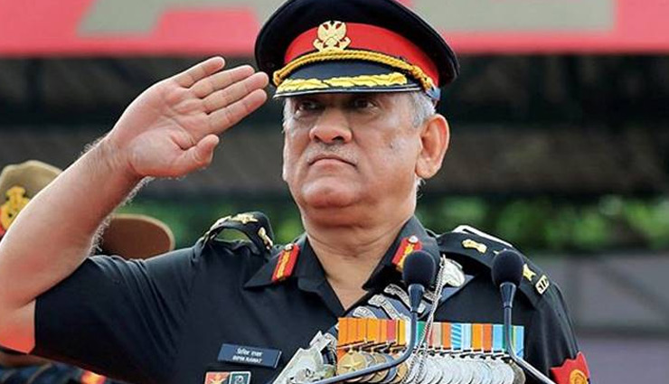 Bipin Rawat warns Pakistan, says ready if war is forced
