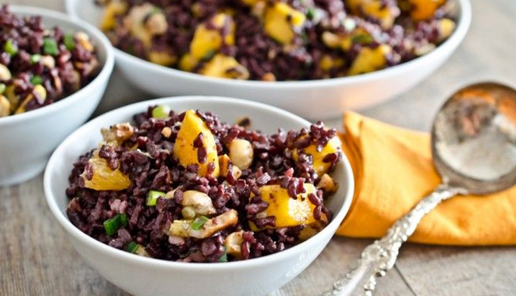 black salad rice with mango and cashews,hunger struck,food,easy recipe