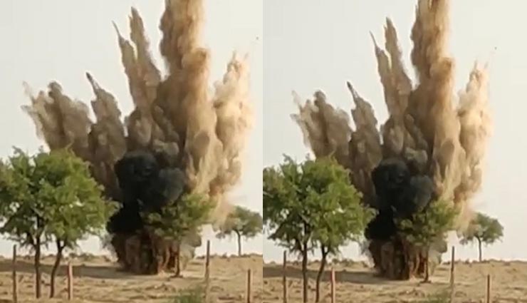 बीकानेर : धोरों में बम का धमाका होने से सहमे लोग, खाली कराया गया एक किलोमीटर तक का एरिया