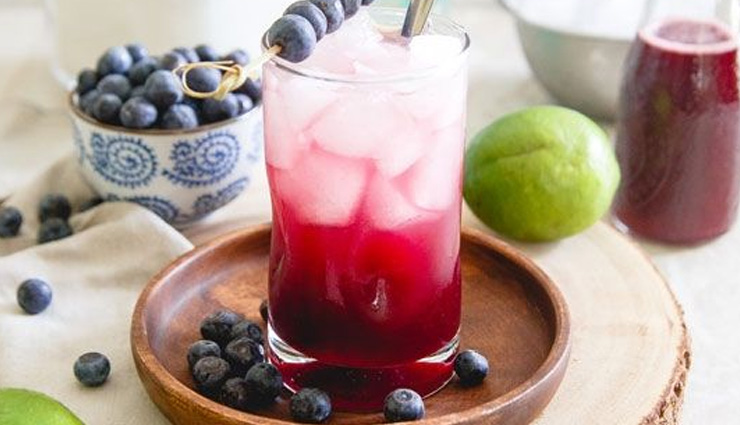 summer recipe,bluberry ginger cooler,mocktail recipe,recipe
