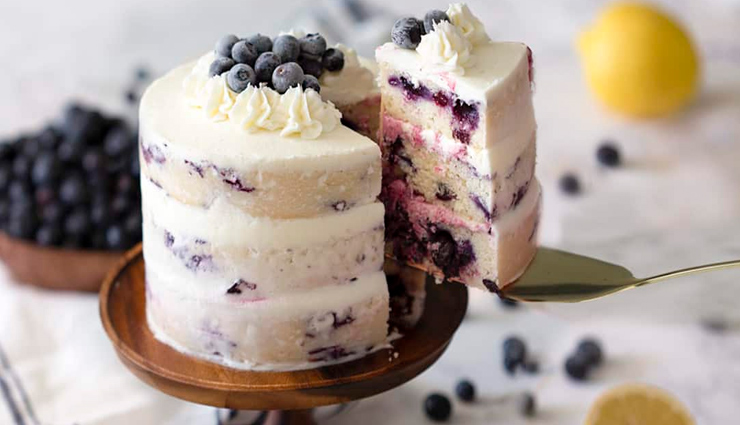 Recipe- Mouthwatering Blueberry Cake With Lemon Frosting