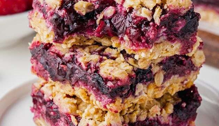 Recipe- Healthy Blueberry Jam Bars