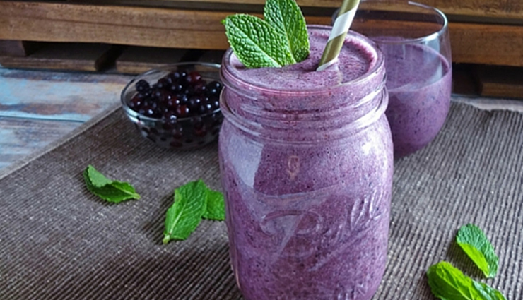 Recipe- Super Delicious Blueberry Mint Smoothie