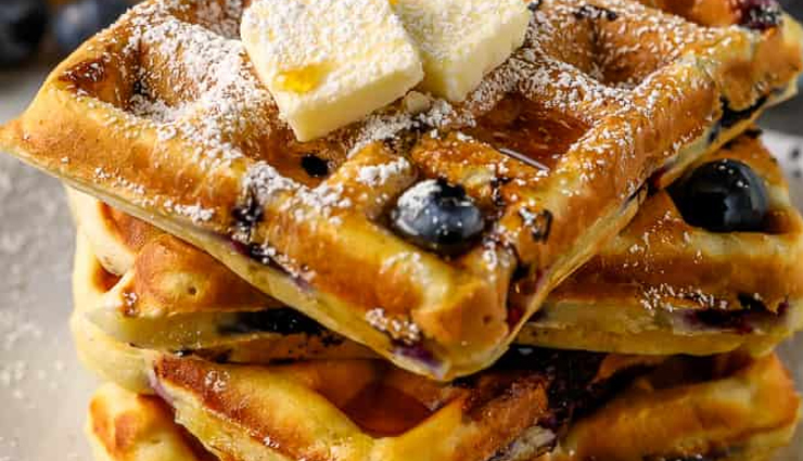 blueberry waffles,hunger struck,food,easy recipe