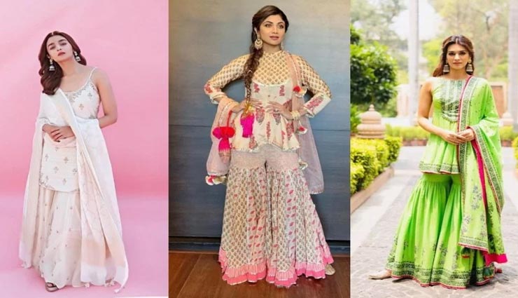 fashion tips,celebrity fashion,bollywood actress fashion,sharara dress tips,diwali fashion,diwali 2019 ,फैशन टिप्स, सेलेब्रिटी फैशन, बॉलीवुड एक्ट्रेस फैशन, शरारा ड्रेस टिप्स, दिवाली फैशन, दिवाली 2019 