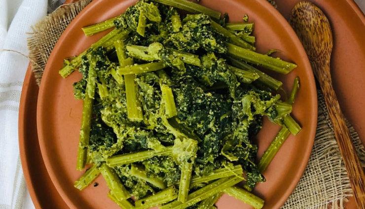 bottle gourd leaves stir fry,hunger truck,food,easy recipe