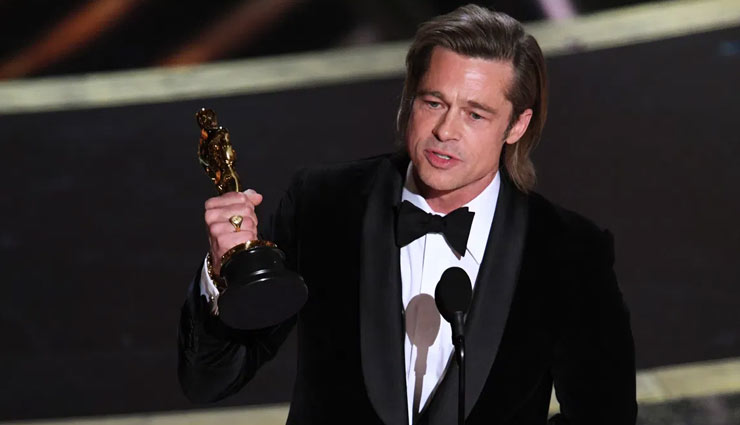 oscars 2020,brad pitt,brad pitt won maiden acting at oscars after 33 years,entertainment news