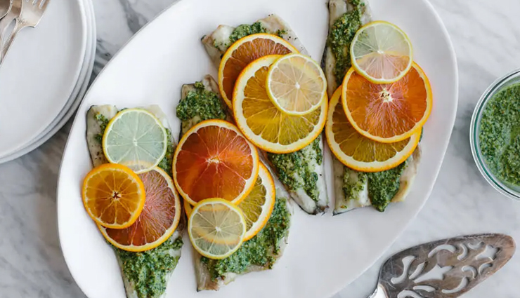 Recipe- Simple To Make Roasted Branzino With Citrus Pesto