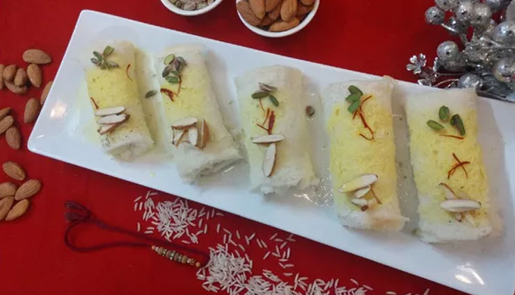 bread malai roll,sweets recipe,bread recipe