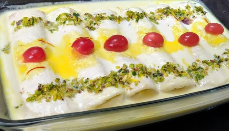 bread malai roll,sweets recipe,recipe,bread sweets recipe