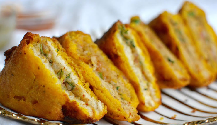 bread pakora,bread pakora recipe,bread recipe,snacks recipe,breakfast recipe