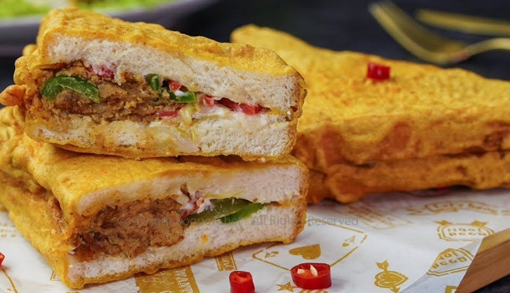 Ramadan Recipe- Bread Pakora Stuffed with Shami Kabab 