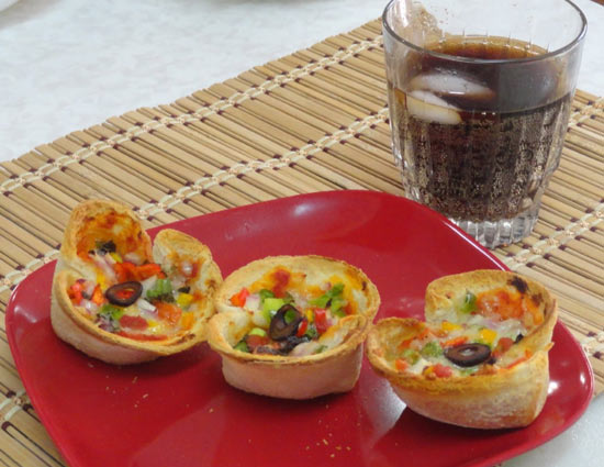 Recipe : Delicious Bread Pizza Cups