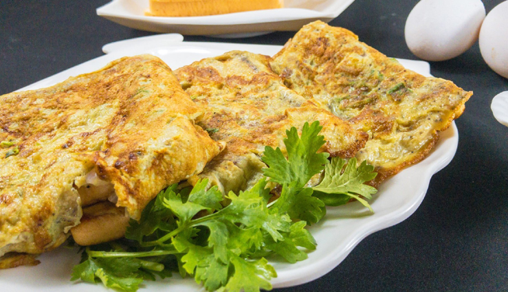 street style delicious bread omelet,food,easy recipe