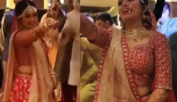 शादी में दुल्हन की एंट्री का यह वीडियो मचा रहा धमाल, डांस ने बनाया सभी को दीवाना 