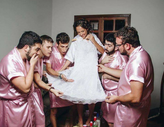 Who Said a Bride Only Needs Girls As Her Bridesmaid?
