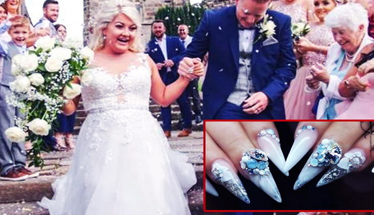 कैंसर से हुई थी पिता की मौत, बेटी ने अपनी शादी में उनकी अस्थियों को नाखूनों पर सजाया 