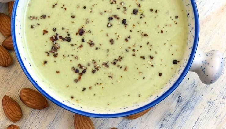broccoli almond soup,soup recipe,recipe