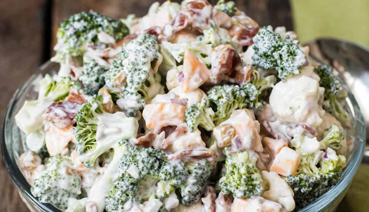 easy and delicious creamy broccoli salad,food,easy recipe