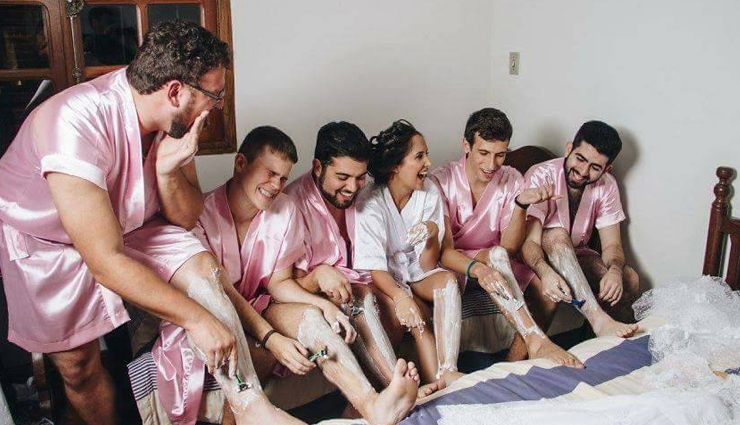 bride who did wedding shoot with her brothers,concept of wedding photoshoot,amazing wedding shoot,bridal photoshoot,bride with her bridesmaid