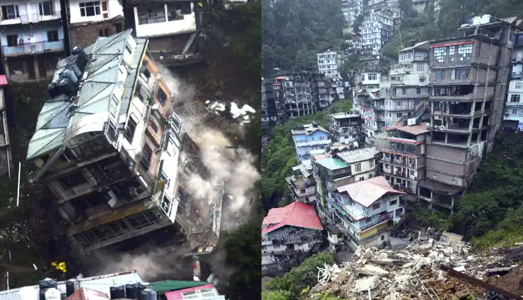 शिमला में सिर्फ 7 सेकंड में ताश के पत्तों की तरह ढह गई 7 मंजिला इमारत, वायरल हुआ वीडियो