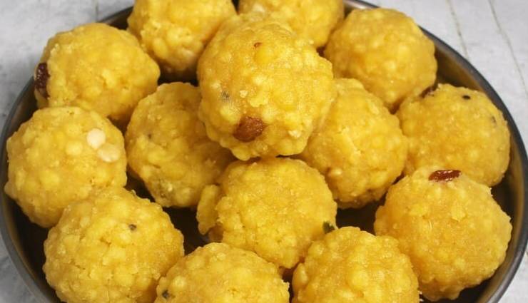 bundi ke laddu,bundi ke laddu ingredients,bundi ke laddu recipe,besan,maida,sweet dish bundi ke laddu