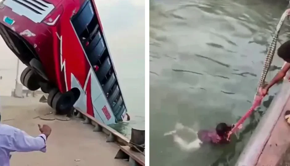 बांग्लादेश: गहरी नदी में गिरी 40 यात्रियों से भरी बस, 23 की मौत, कई लापता