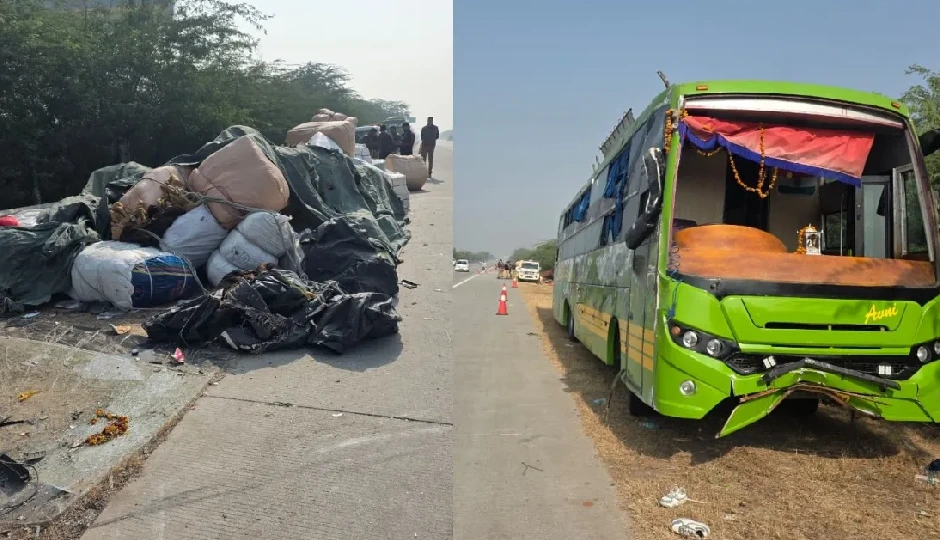 यमुना एक्सप्रेसवे पर डबल डेकर बस पलटी, 14 यात्री गंभीर रूप से घायल