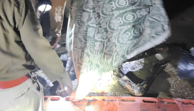 जालोर बस हादसे की दर्दभरी तस्वीरें, 6 जिंदा जले