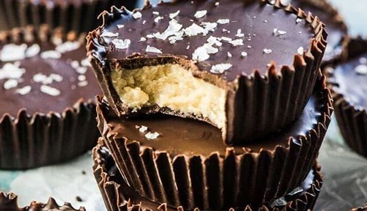 Valentine Recipe- Mouthwatering Chocolate Peanut Butter Cups With Sea Salt