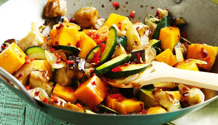 Recipe- Sensational Vegetarian Dish Butternut Squash and Eggplant Stir Fry
