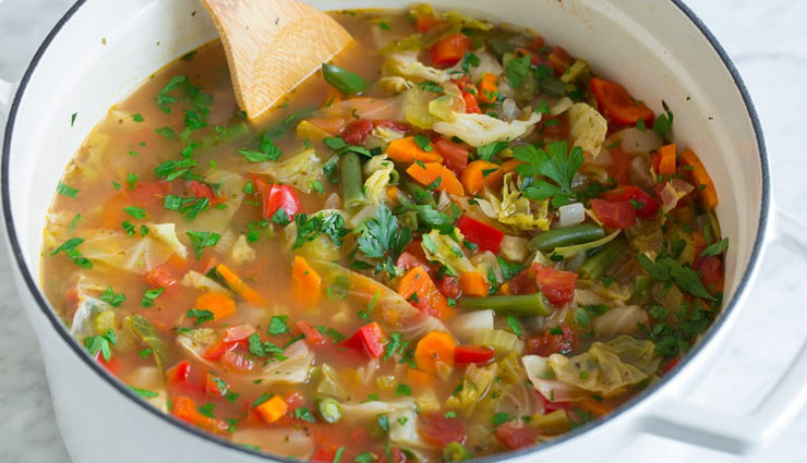cabbage soup,cabbage recipe,soup recipe,snacks recipe