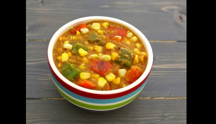 capsicum corn masala,capsicum recipe,corn recipe,main course recipe