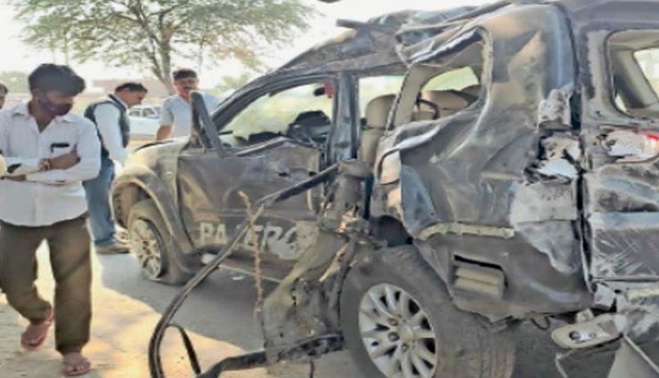 बाड़मेर : तेज रफ्तार बनी तीन लोगों की मौत का कारण, कुत्ते को बचाने के चक्कर में हुआ हादसा