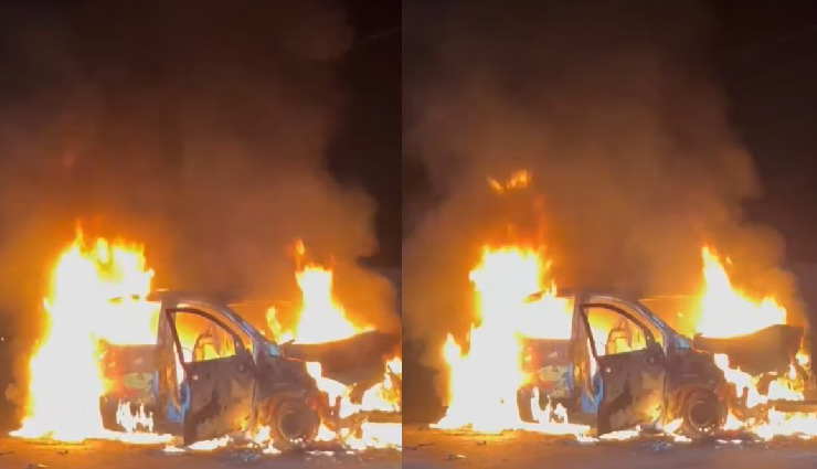 बालोतरा: तेज रफ्तार कार खड़ी जेसीबी से टकराई, तीन लोग गंभीर रूप से घायल