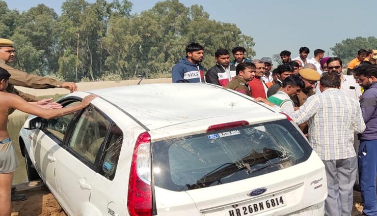 हनुमानगढ़ : कार ड्राईवर हैंड ब्रेक लगाना भूला तो नहर में जा गिरी कार, गलती बनी 4 की मौत का कारण