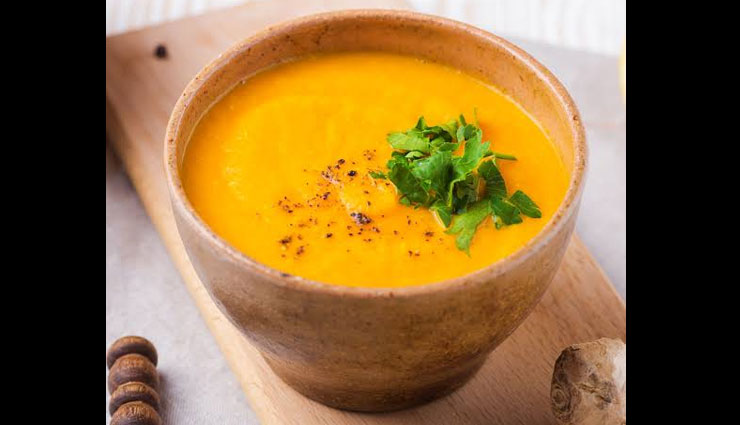 carrot ginger soup,soup recipe,carrot soup recipe,snacks recipe
