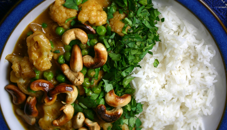 cauliflower cashew mango curry,cauliflower curry,cauliflower recipe,easy recipes,hunger struck,food