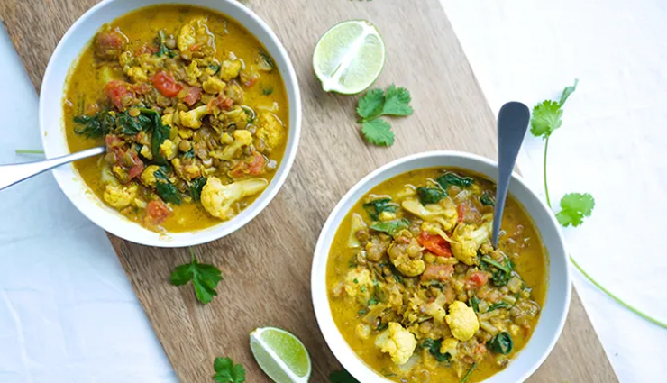Recipe- Spicy Cauliflower Lentil Soup