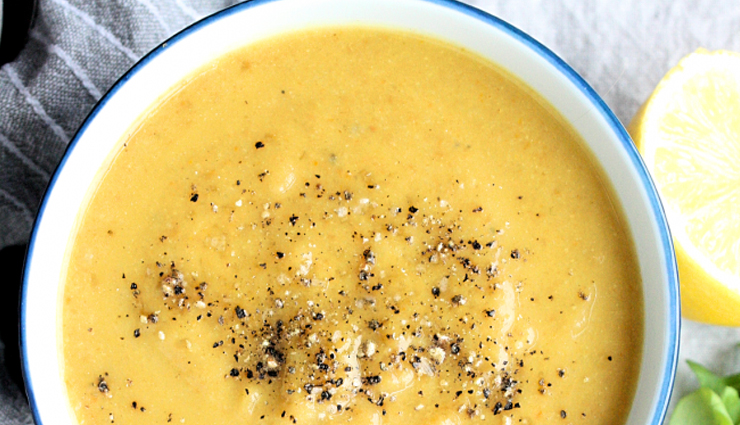 cauliflower lentil soup,soup recipe,winter recipe