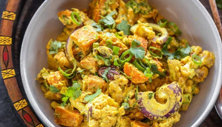 cauliflower cashew mango curry,mango recipe,curry recipe,summer recipe